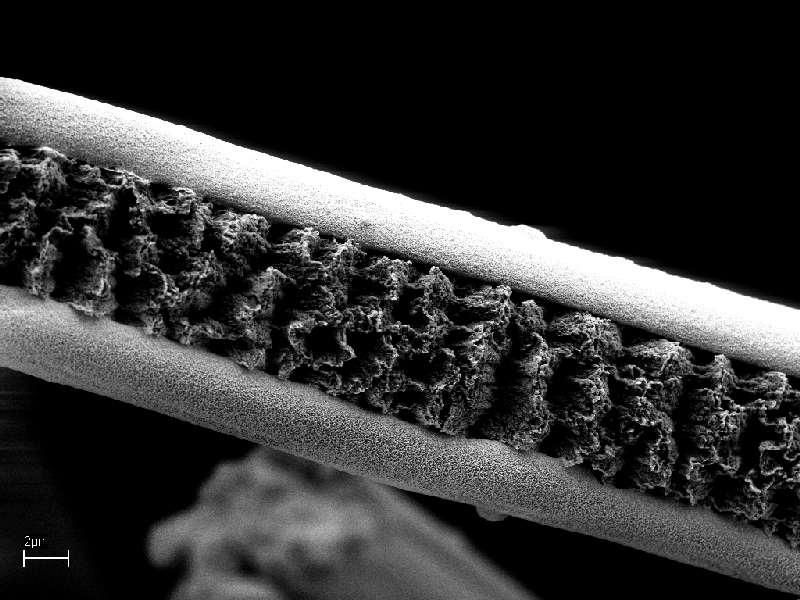 Carbon-carbon fiber split open